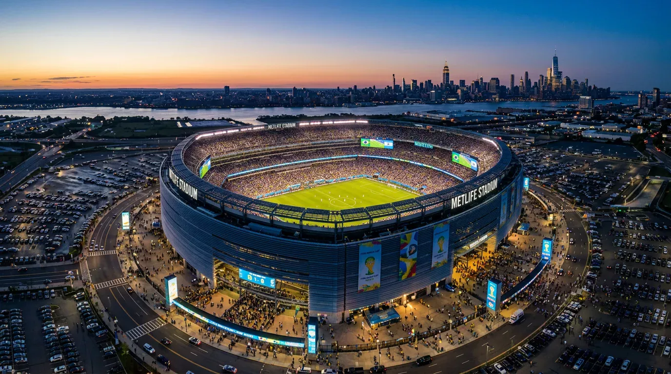 MetLife Stadium in East Rutherford, New Jersey, Austragungsort des WM-Finales 2026