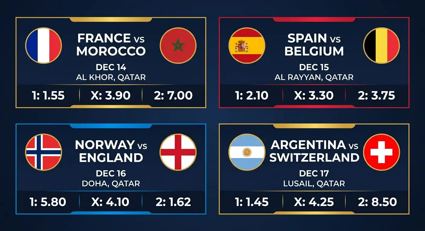 Übersicht der vier Viertelfinal-Begegnungen mit Anstoßzeiten, Stadien und Sendern
